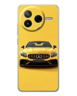 Чехол для Xiaomi POCO F7 Pro с картинкой «Желтый Mercedes GT»