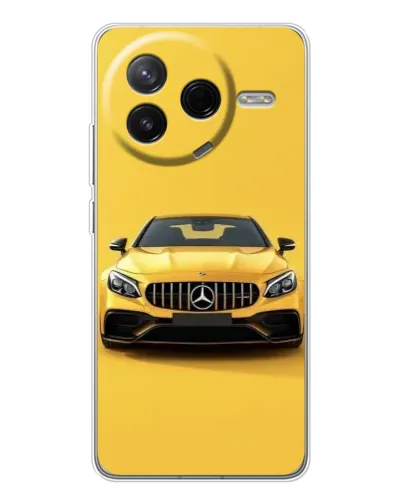 Чехол для Xiaomi POCO F7 Pro с картинкой «Желтый Mercedes GT»