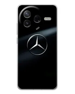 Чехол для Xiaomi POCO F7 Pro с картинкой «Mercedes на металле»