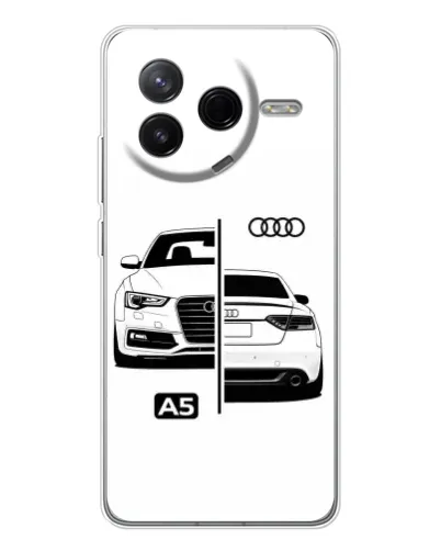 Чехол для Xiaomi POCO F7 Pro с картинкой «Audi — контрастный дизайн» Чехол для Xiaomi POCO F7 Pro с картинкой «Audi — контрастный дизайн»