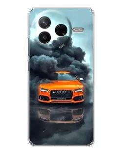 Чохол для Xiaomi POCO F7 Pro з картинкою «Audi у хмарах диму» Чохол для Xiaomi POCO F7 Pro з картинкою «Audi у хмарах диму»