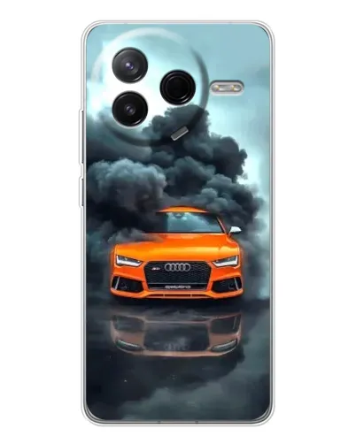 Чехол для Xiaomi POCO F7 Pro с картинкой «Audi в облаках дыма» Чехол для Xiaomi POCO F7 Pro с картинкой «Audi в облаках дыма»