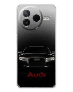 Чохол для Xiaomi POCO F7 Pro з картинкою «Audi — градієнтний контур» Чохол для Xiaomi POCO F7 Pro з картинкою «Audi — градієнтний контур»