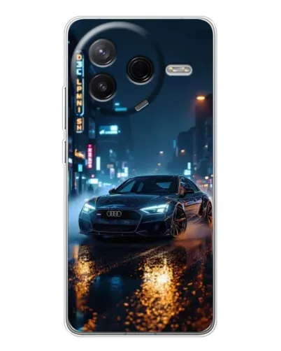 Чехол для Xiaomi POCO F7 Pro с картинкой «Ночной город и Audi» Чехол для Xiaomi POCO F7 Pro с картинкой «Ночной город и Audi»