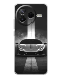 Чехол для Xiaomi POCO F7 Pro с картинкой «Lamborghini симметрия дорог» Чехол для Xiaomi POCO F7 Pro с картинкой «Lamborghini симметрия дорог»
