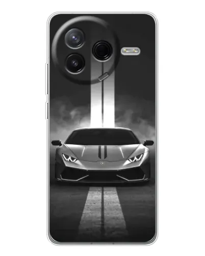 Чехол для Xiaomi POCO F7 Pro с картинкой «Lamborghini симметрия дорог» Чехол для Xiaomi POCO F7 Pro с картинкой «Lamborghini симметрия дорог»