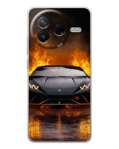 Чехол для Xiaomi POCO F7 Pro с картинкой «Lamborghini в огне» Чехол для Xiaomi POCO F7 Pro с картинкой «Lamborghini в огне»