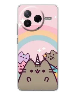 Чехол для Xiaomi POCO F7 Pro с картинкой «Единорог Pusheen»