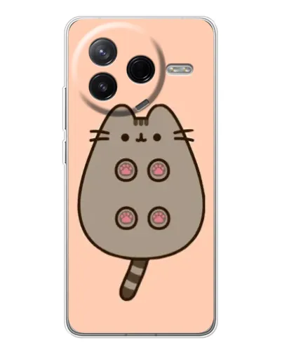 Чехол для Xiaomi POCO F7 Pro с картинкой «Пушин пузиком кверху»