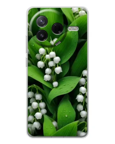 Чохол для Xiaomi POCO F7 Pro з картинкою «Конвалії в зелені» Чохол для Xiaomi POCO F7 Pro з картинкою «Конвалії в зелені»