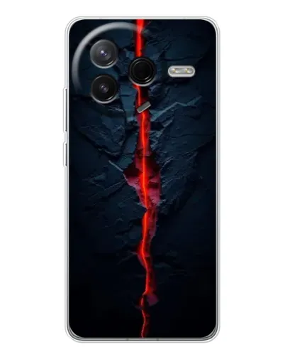 Чехол для Xiaomi POCO F7 Pro с картинкой «Kрасная лавовая трещина» Чехол для Xiaomi POCO F7 Pro с картинкой «Kрасная лавовая трещина»
