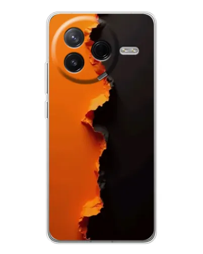 Чехол для Xiaomi POCO F7 Pro с картинкой «Оранжевый разлом» Чехол для Xiaomi POCO F7 Pro с картинкой «Оранжевый разлом»