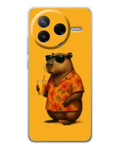 Чехол для Xiaomi POCO F7 Pro с картинкой «Капибара на отдыхе» Чехол для Xiaomi POCO F7 Pro с картинкой «Капибара на отдыхе»