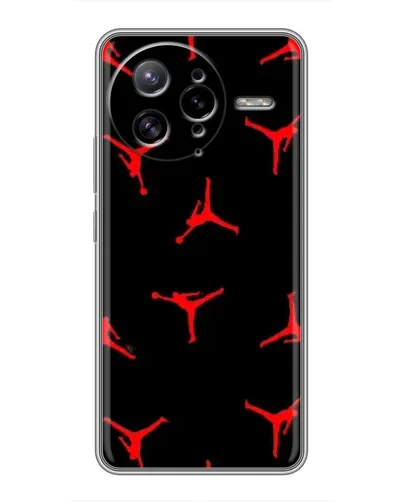 Чехол для Xiaomi POCO F7 Ultra с картинкой «Jordan Red Pattern»
