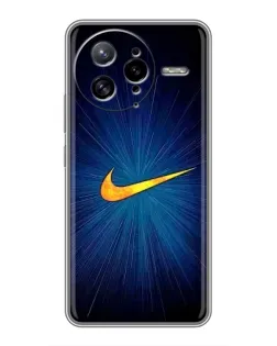 Чехол для Xiaomi POCO F7 Ultra с картинкой «Синий пульс Nike» Чехол для Xiaomi POCO F7 Ultra с картинкой «Синий пульс Nike»