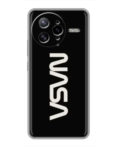 Чехол для Xiaomi POCO F7 Ultra с картинкой «NASA — вертикальный логотип»