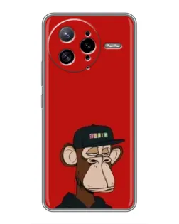 Чехол для Xiaomi POCO F7 Ultra с картинкой «Bored Ape — красный фон» Чехол для Xiaomi POCO F7 Ultra с картинкой «Bored Ape — красный фон»