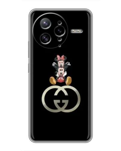 Чехол для Xiaomi POCO F7 Ultra с картинкой «Минни Маус на лого»
