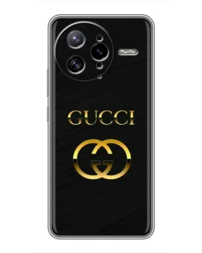 Чехол для Xiaomi POCO F7 Ultra с картинкой «Золотой логотип Gucci»