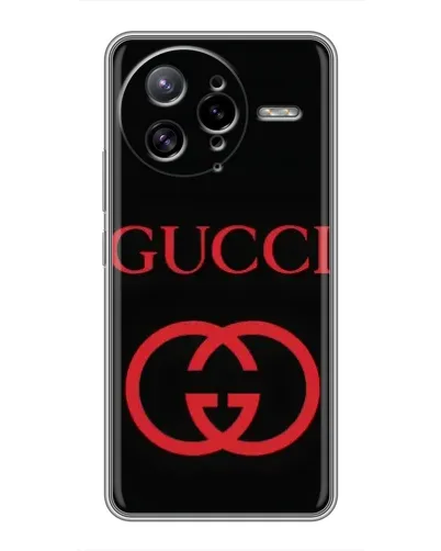 Чехол для Xiaomi POCO F7 Ultra с картинкой «Gucci — красный логотип»