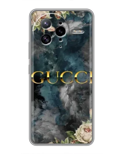 Чехол для Xiaomi POCO F7 Ultra с картинкой «Абстрактные цветы Gucci»