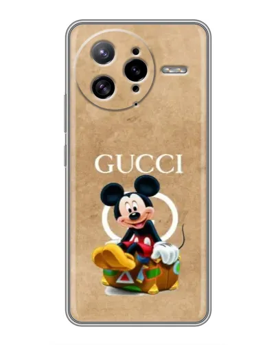 Чехол для Xiaomi POCO F7 Ultra с картинкой «Микки Маус Gucci — крафт»