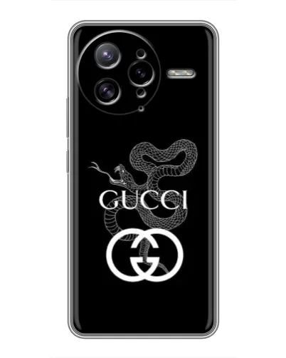 Чехол для Xiaomi POCO F7 Ultra с картинкой «Gucci — серебряная змея»