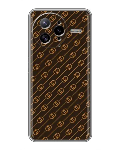 Чехол для Xiaomi POCO F7 Ultra с картинкой «Gucci — золотые диагонали»