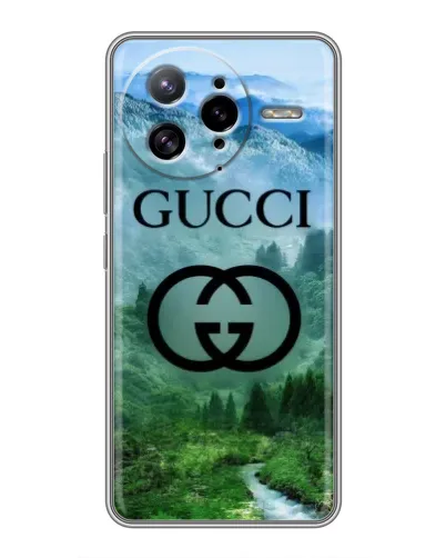 Чехол для Xiaomi POCO F7 Ultra с картинкой «Gucci — горный пейзаж»