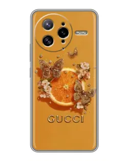 Чехол для Xiaomi POCO F7 Ultra с картинкой «Gucci — золотые бабочки» Чехол для Xiaomi POCO F7 Ultra с картинкой «Gucci — золотые бабочки»