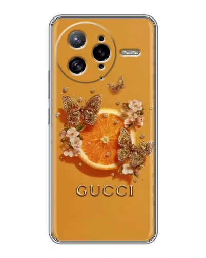 Чехол для Xiaomi POCO F7 Ultra с картинкой «Gucci — золотые бабочки» Чехол для Xiaomi POCO F7 Ultra с картинкой «Gucci — золотые бабочки»
