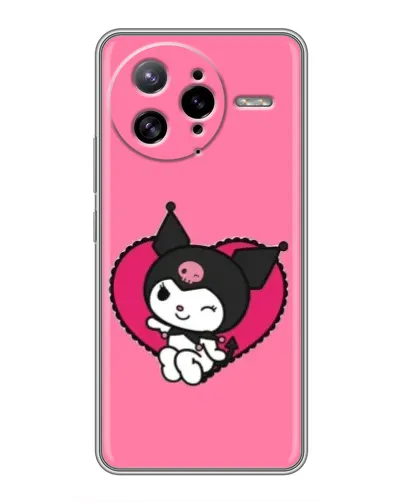Чехол для Xiaomi POCO F7 Ultra с картинкой «Kuromi — любовь в сердце»
