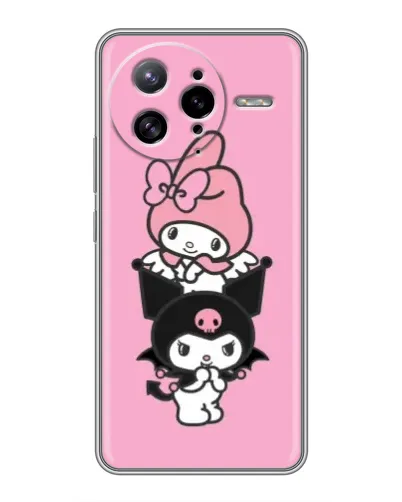 Чехол для Xiaomi POCO F7 Ultra с картинкой «My Melody и Kuromi»