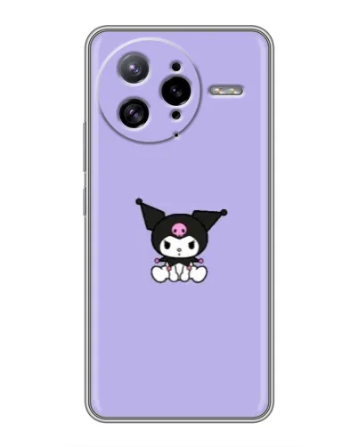 Чехол для Xiaomi POCO F7 Ultra с картинкой «Kuromi — фиолетовый минимализм»