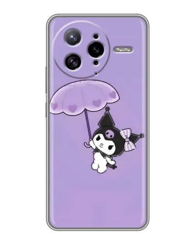 Чехол для Xiaomi POCO F7 Ultra с картинкой «Kuromi с зонтиком»