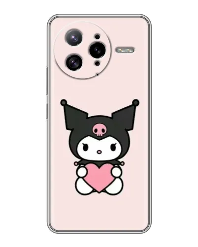 Чехол для Xiaomi POCO F7 Ultra с картинкой «Kuromi и сердце»