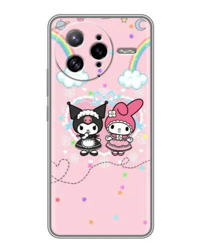 Чехол для Xiaomi POCO F7 Ultra с картинкой «My Melody и Kuromi»