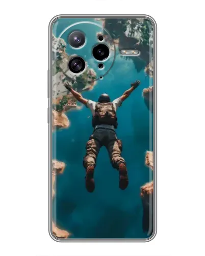 Чехол для Xiaomi POCO F7 Ultra с картинкой «PUBG — свободное падение»