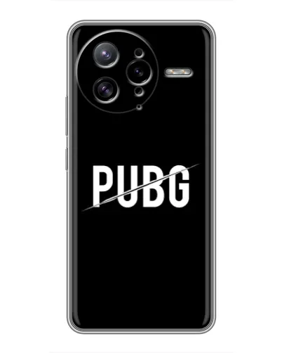 Чехол для Xiaomi POCO F7 Ultra с картинкой «PUBG — белый логотип»