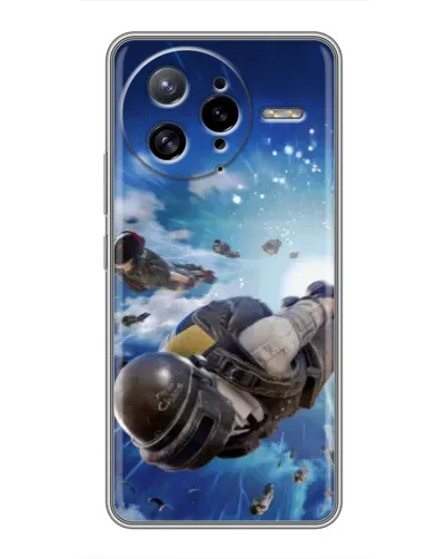 Чехол для Xiaomi POCO F7 Ultra с картинкой «Десант PUBG — прыжок»