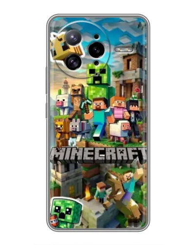 Чехол для Xiaomi POCO F7 Ultra с картинкой «Замок Minecraft»