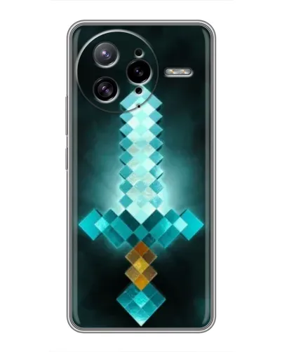 Чехол для Xiaomi POCO F7 Ultra с картинкой «Алмазный меч неон»
