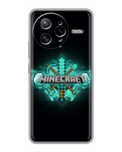 Чехол для Xiaomi POCO F7 Ultra с картинкой «Minecraft Diamond лого»