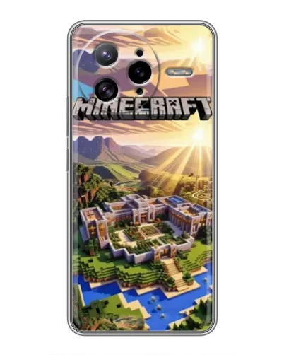 Чехол для Xiaomi POCO F7 Ultra с картинкой «Minecraft панорама»