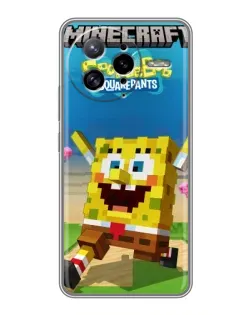 Чехол для Xiaomi POCO F7 Ultra с картинкой «Губка Боб Minecraft» Чехол для Xiaomi POCO F7 Ultra с картинкой «Губка Боб Minecraft»
