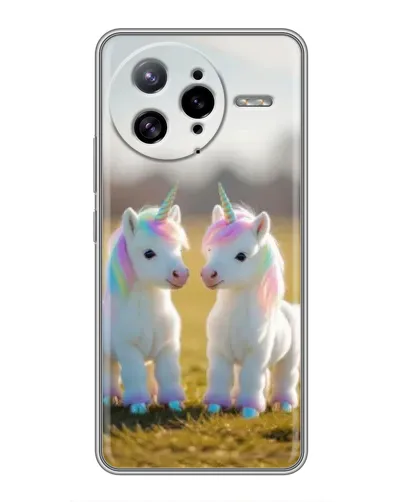 Чехол для Xiaomi POCO F7 Ultra с картинкой «Пара единорогов» Чехол для Xiaomi POCO F7 Ultra с картинкой «Пара единорогов»