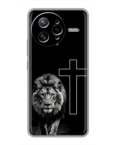 Чехол для Xiaomi POCO F7 Ultra с картинкой «Лев и Крест» Чехол для Xiaomi POCO F7 Ultra с картинкой «Лев и Крест»
