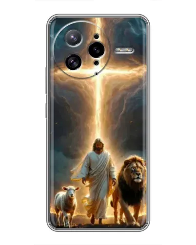 Чехол для Xiaomi POCO F7 Ultra с картинкой «Лев Иуды и Свет» Чехол для Xiaomi POCO F7 Ultra с картинкой «Лев Иуды и Свет»