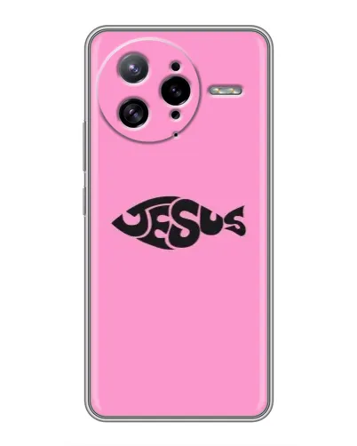 Чехол для Xiaomi POCO F7 Ultra с картинкой «Розовый символ Jesus» Чехол для Xiaomi POCO F7 Ultra с картинкой «Розовый символ Jesus»