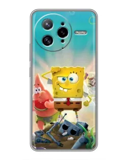 Чехол для Xiaomi POCO F7 Ultra с картинкой «Спанч Боб победитель»